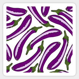 Violet Blue Eggplants Sticker